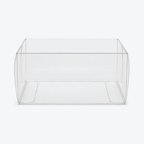 Empty clear SV booster bundle protector, side view