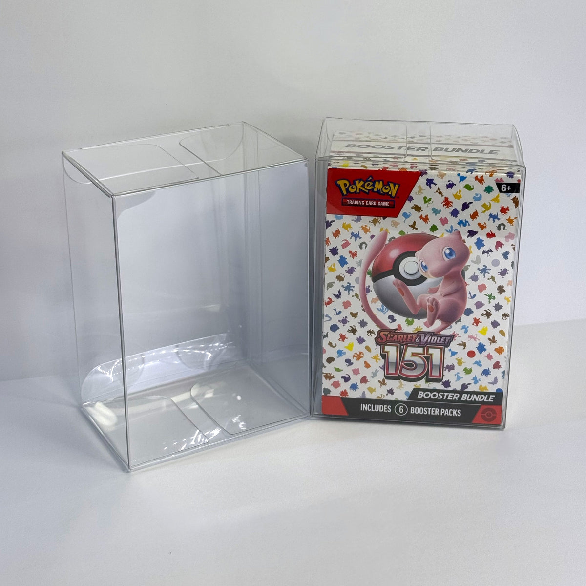 Booster bundle in a clear Sealed Armor protector next to an empty protector