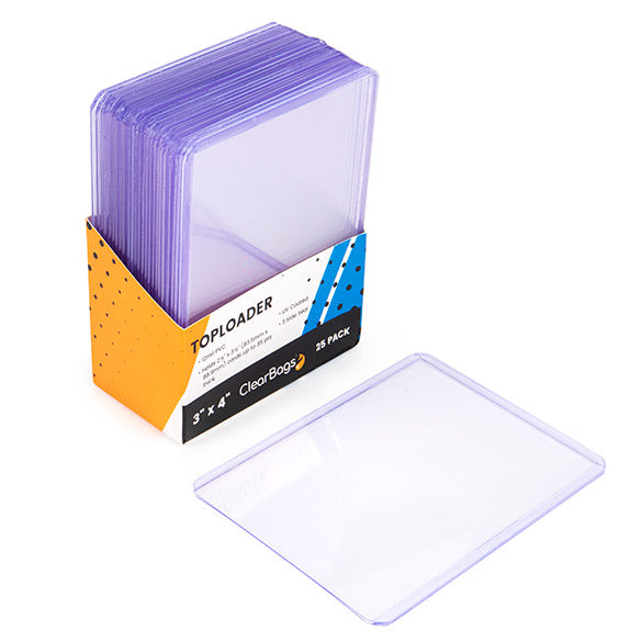 Rigid Toploaders — 3" x 4", Fits Cards to 35 pt