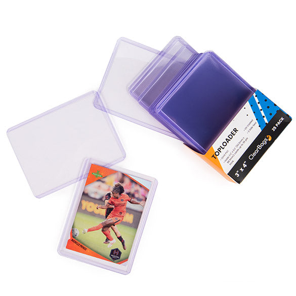 Rigid Toploaders — 3" x 4", Fits Cards to 35 pt